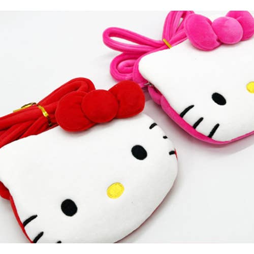 HELLO KITTY FACE CROSSBODY BAG
