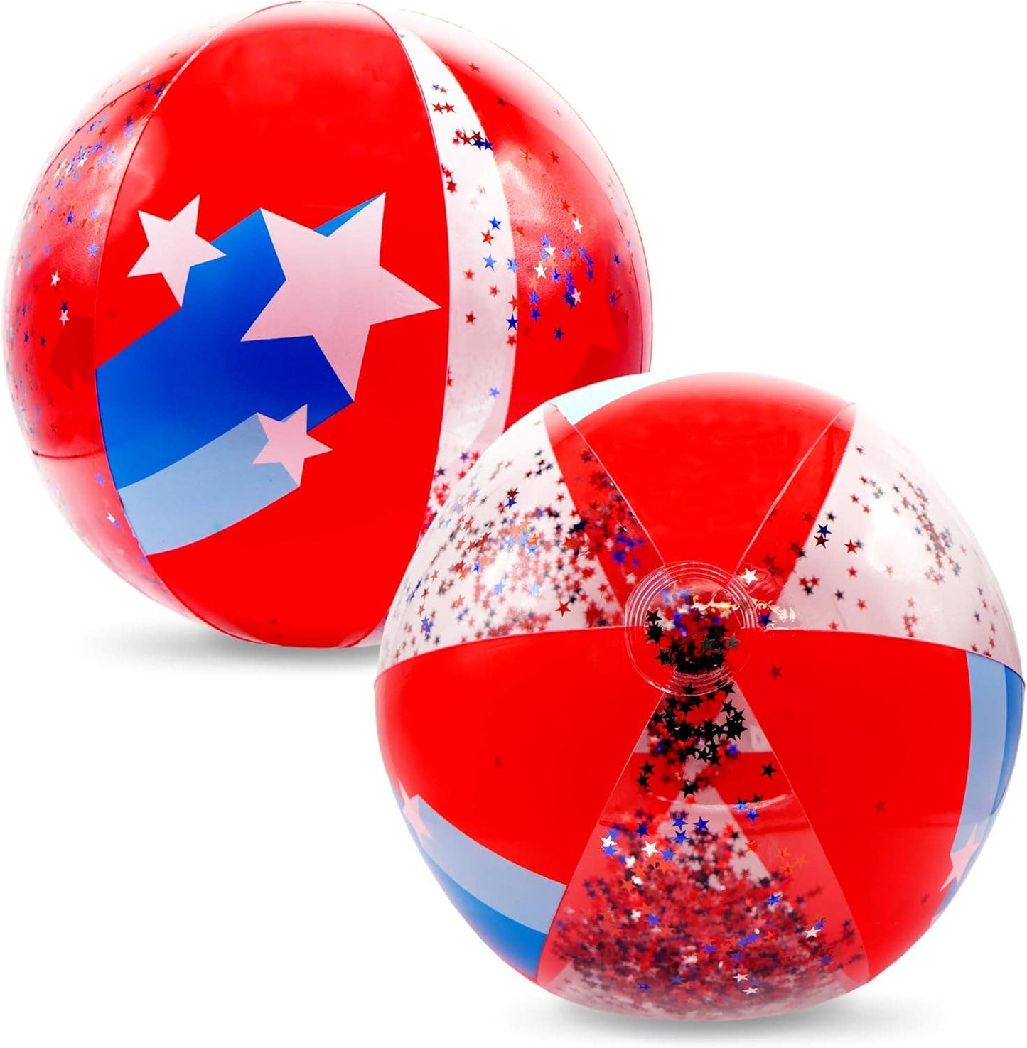 Novelty Patriotic Beach Ball Inflatable Pool Floats & 4th of July Party Favors