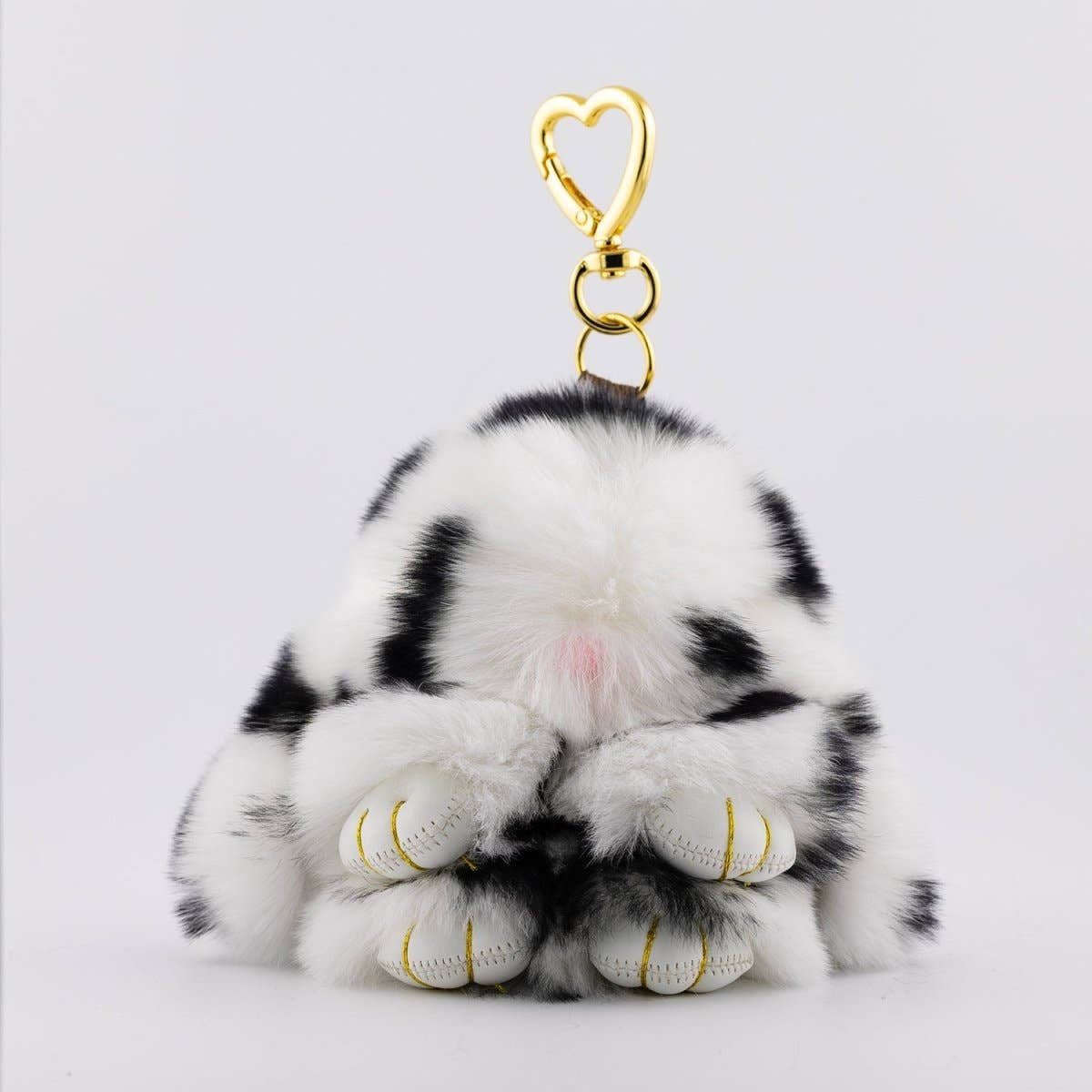 4.5 Inches x 3.5 Inches Fluffy Bunny Keychain Rabbit Accessories | WB-00290 ~ WB-00295