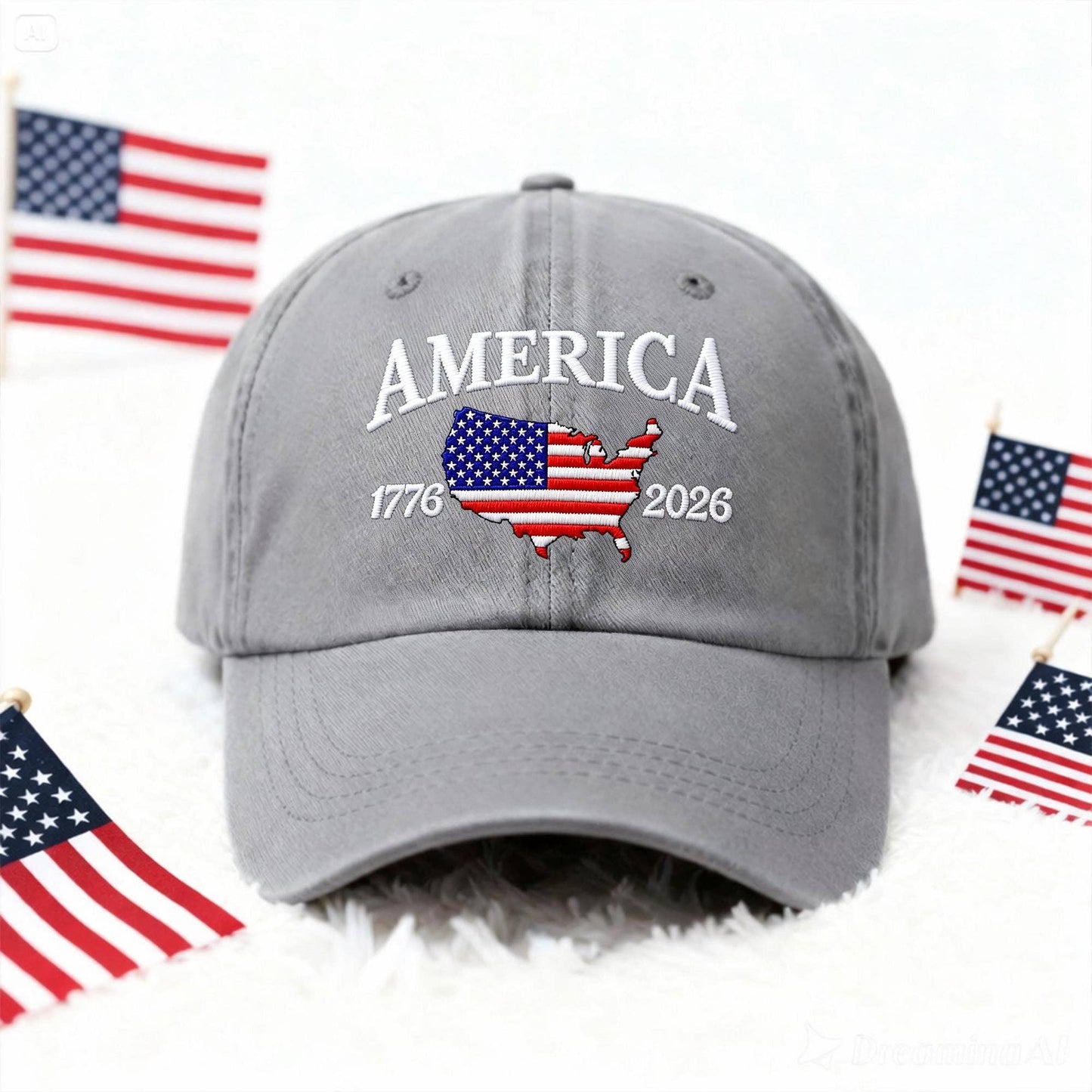 America 250th Anniversary Hat, USA Embroidered 1776–2026 Hat