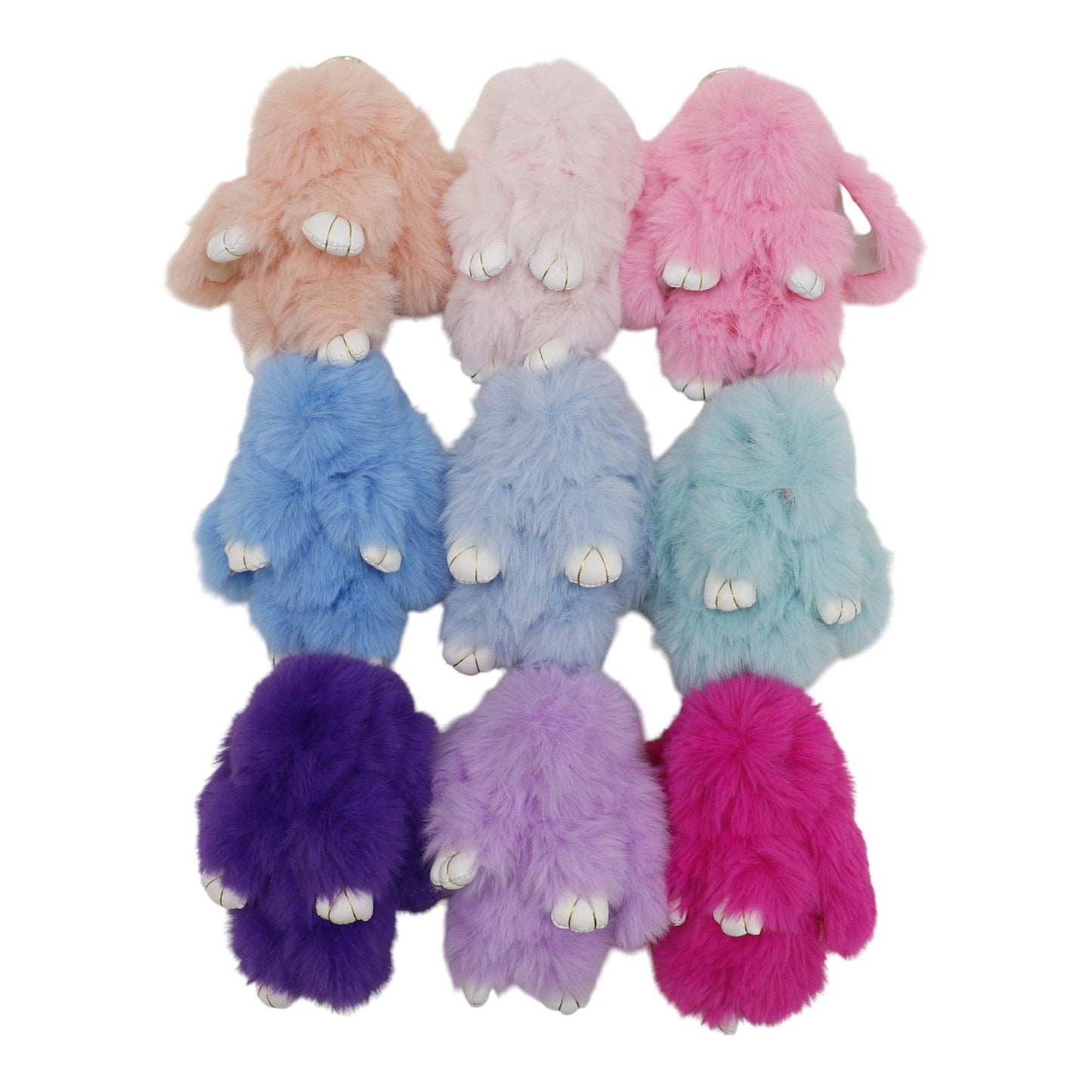 Cut Rabbit Pom Pom Key Chain