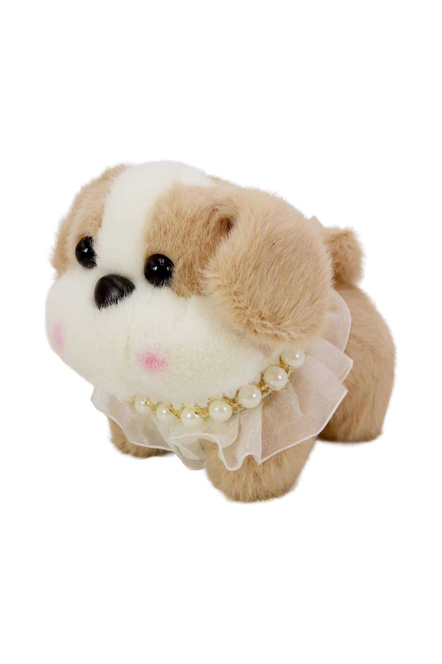 Posh Cute Puppy Dog Fuzzy Stuffed Key Chain