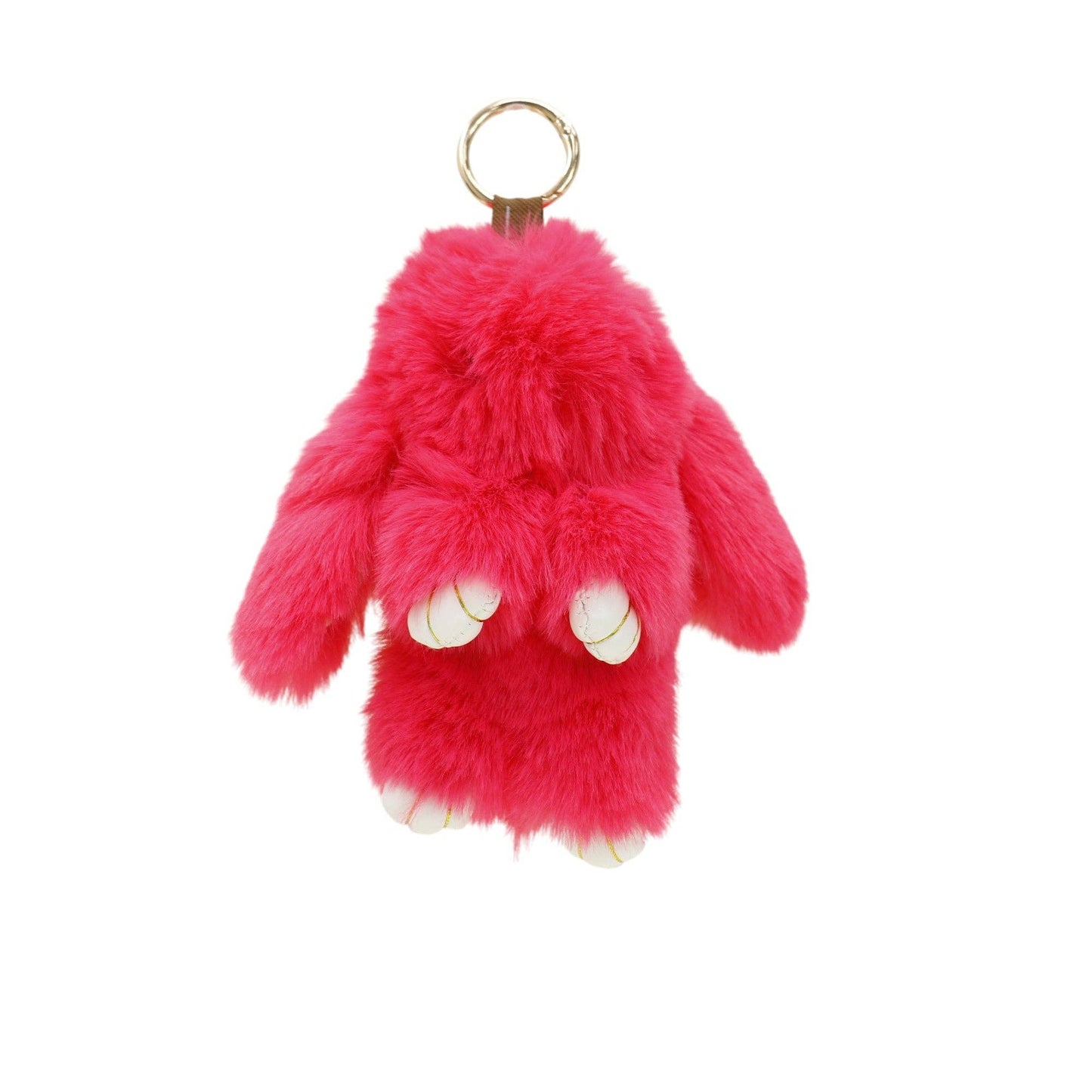 Cut Rabbit Pom Pom Key Chain