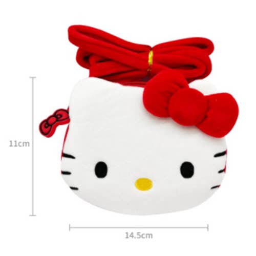 HELLO KITTY FACE CROSSBODY BAG