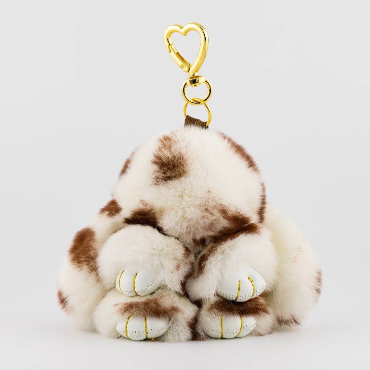 4.5 Inches x 3.5 Inches Fluffy Bunny Keychain Rabbit Accessories | WB-00290 ~ WB-00295