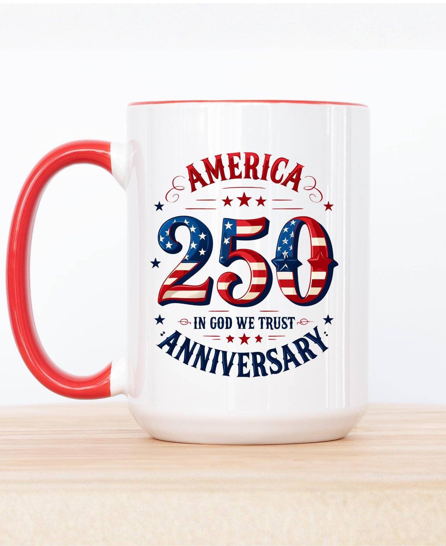 America 250th Anniversary Coffee Mug, Semiquincentennial Mug