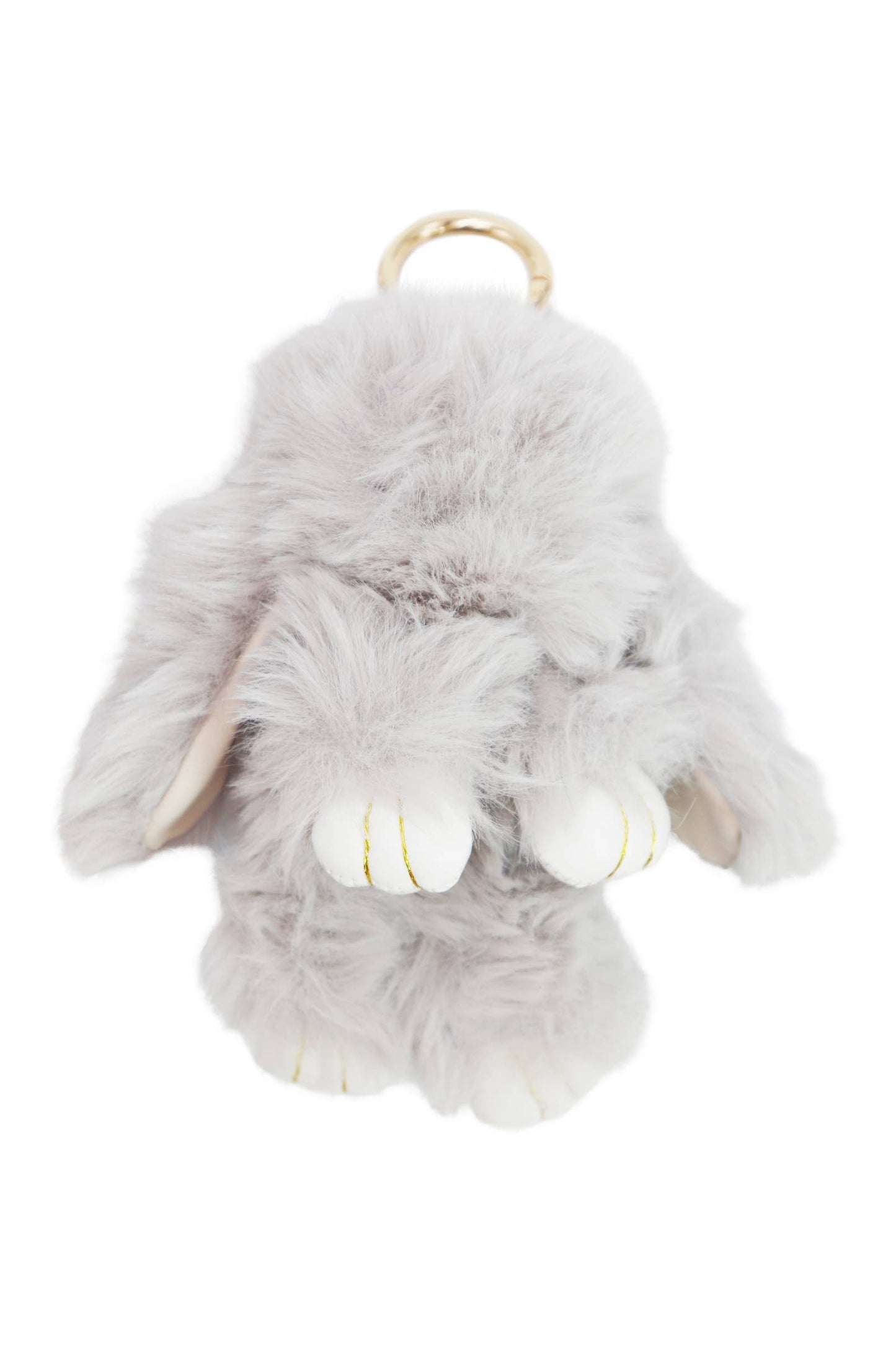 Bunny Rabbit Fuzzy Faux Fur Plush Doll Key Chain