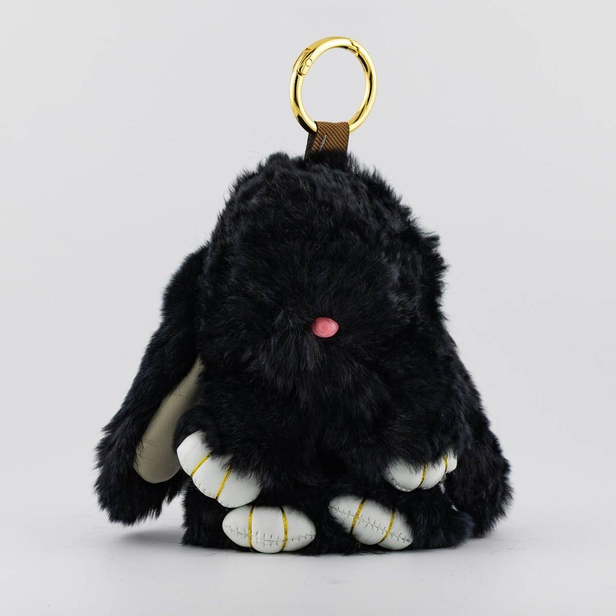 4.5 Inches x 3.5 Inches Fluffy Bunny Keychain Rabbit Accessories | WB-00290 ~ WB-00295