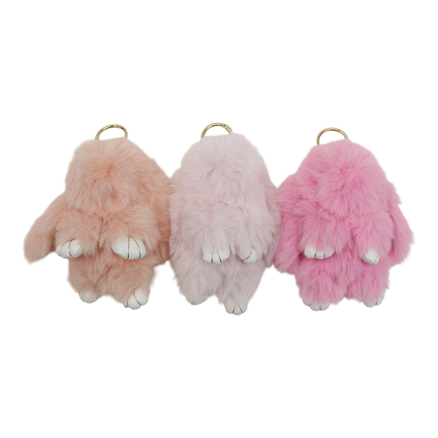 Cut Rabbit Pom Pom Key Chain