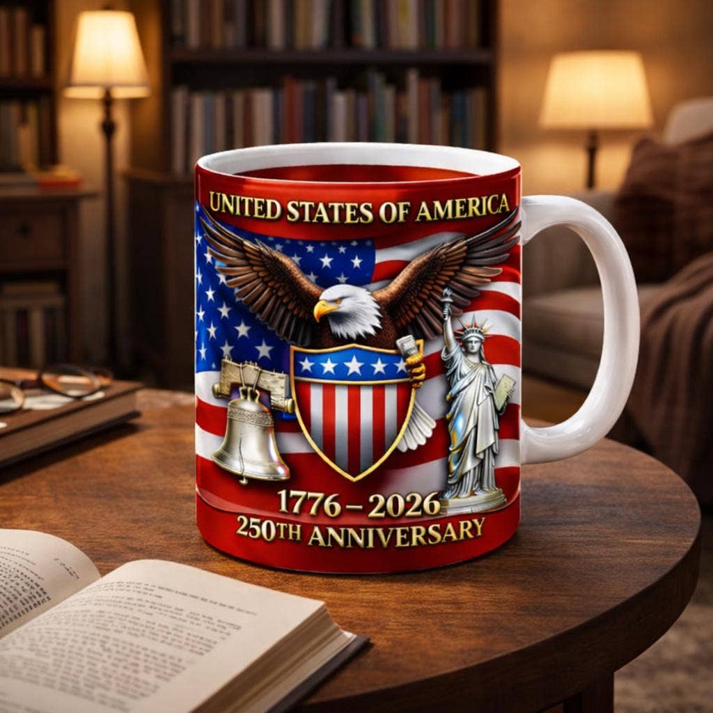 USA 250th Anniversary Mug 1776-2026, United States Mug