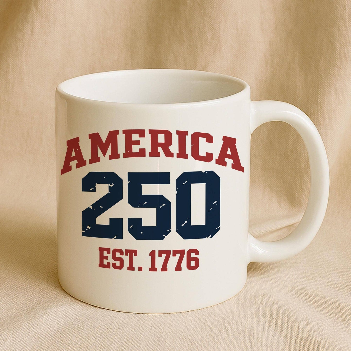 America 250 Mug Est 1776 Patriotic Coffee Cup USA Gift