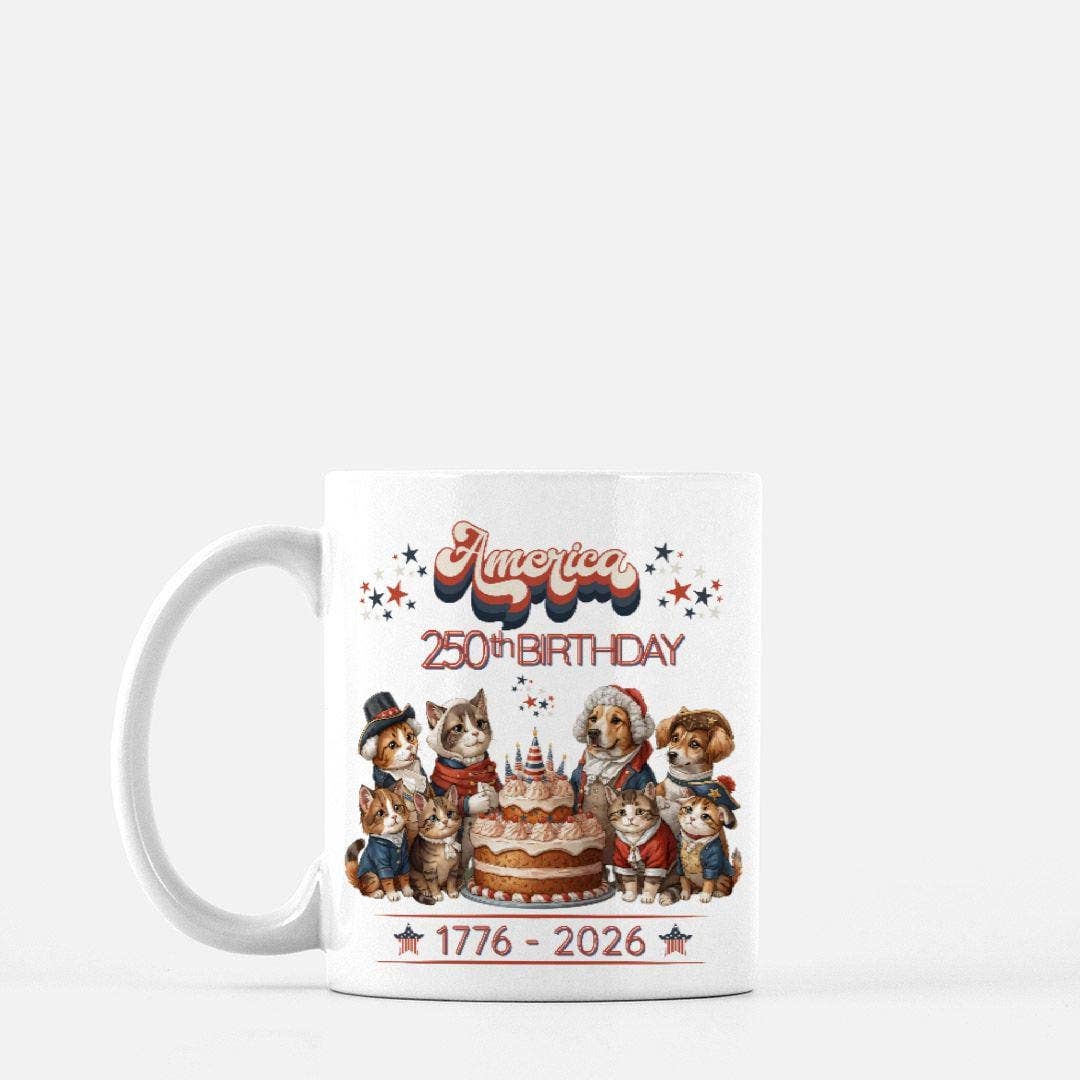 America 250th Birthday Mug, USA Celebrating 250 Years Coffee