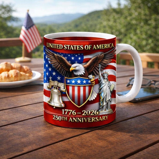USA 250th Anniversary Mug 1776-2026, United States Mug