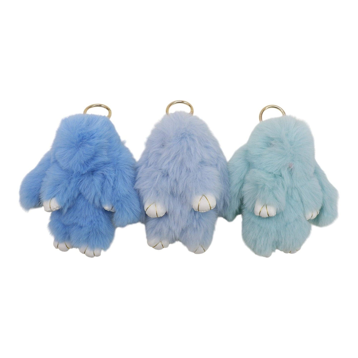 Cut Rabbit Pom Pom Key Chain