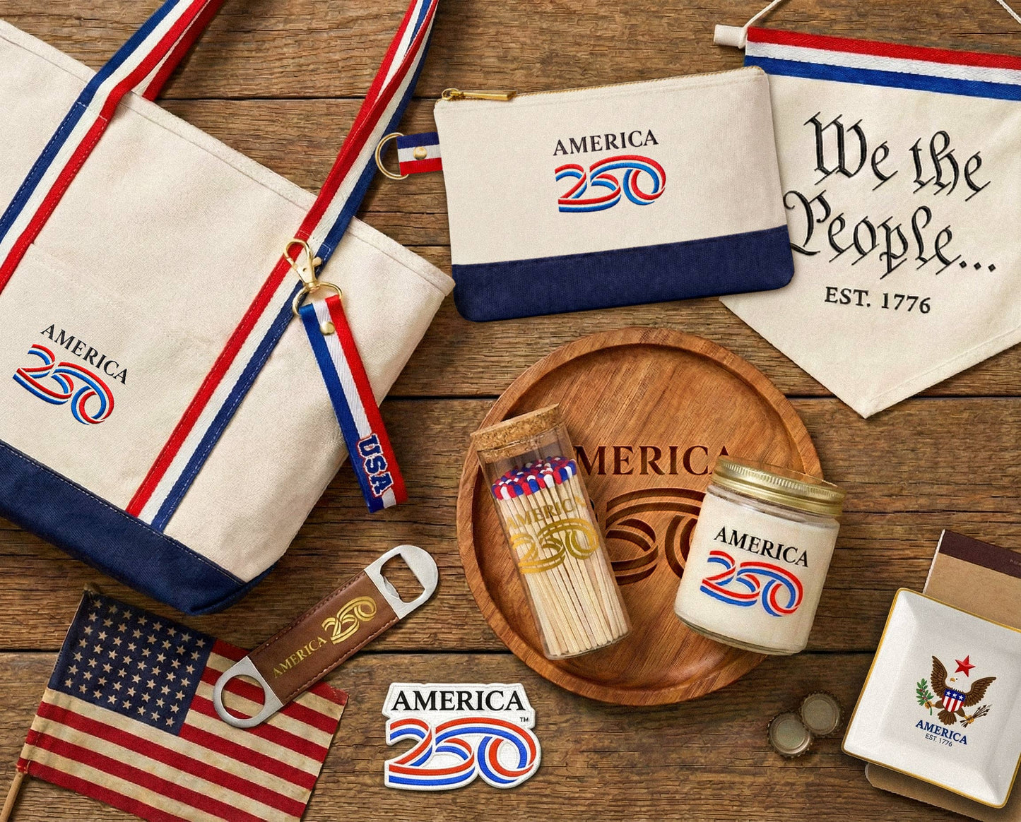 America250™ Premium Canvas Tote Bag - Officially Licensed