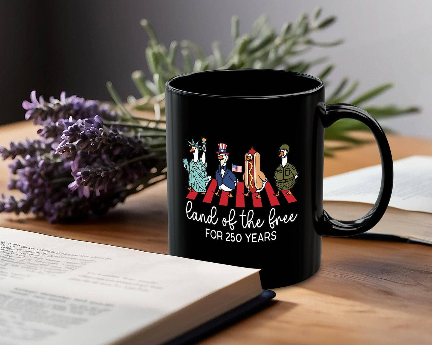 USA 250th Anniversary Silly Goose Mug, America Birthday Mug