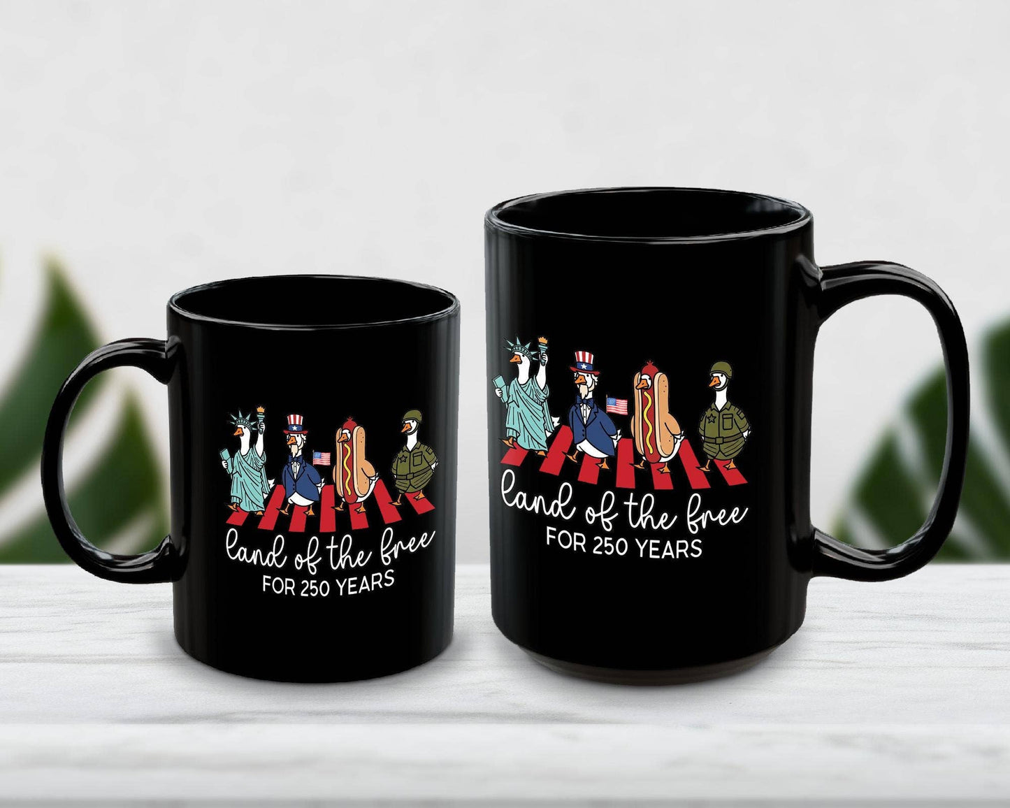 USA 250th Anniversary Silly Goose Mug, America Birthday Mug
