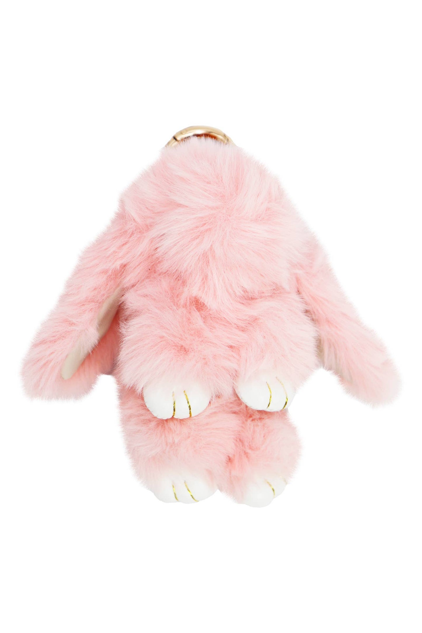 Bunny Rabbit Fuzzy Faux Fur Plush Doll Key Chain