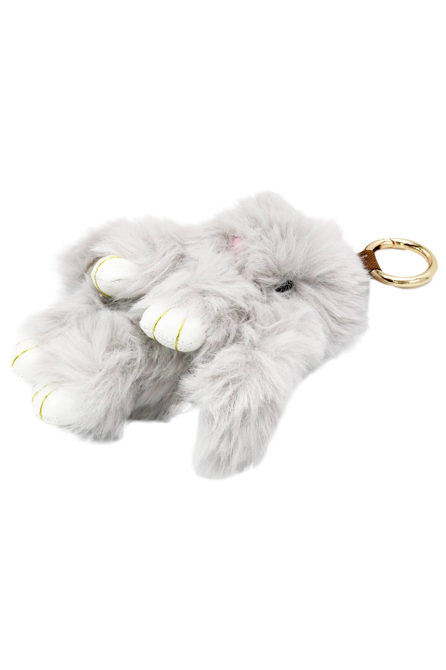 Bunny Rabbit Fuzzy Faux Fur Plush Doll Key Chain