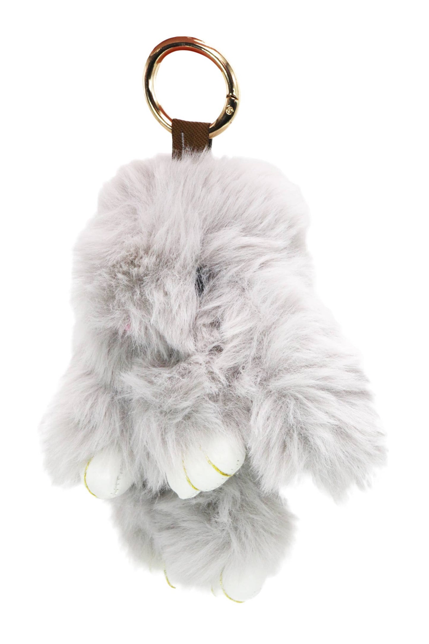 Bunny Rabbit Fuzzy Faux Fur Plush Doll Key Chain