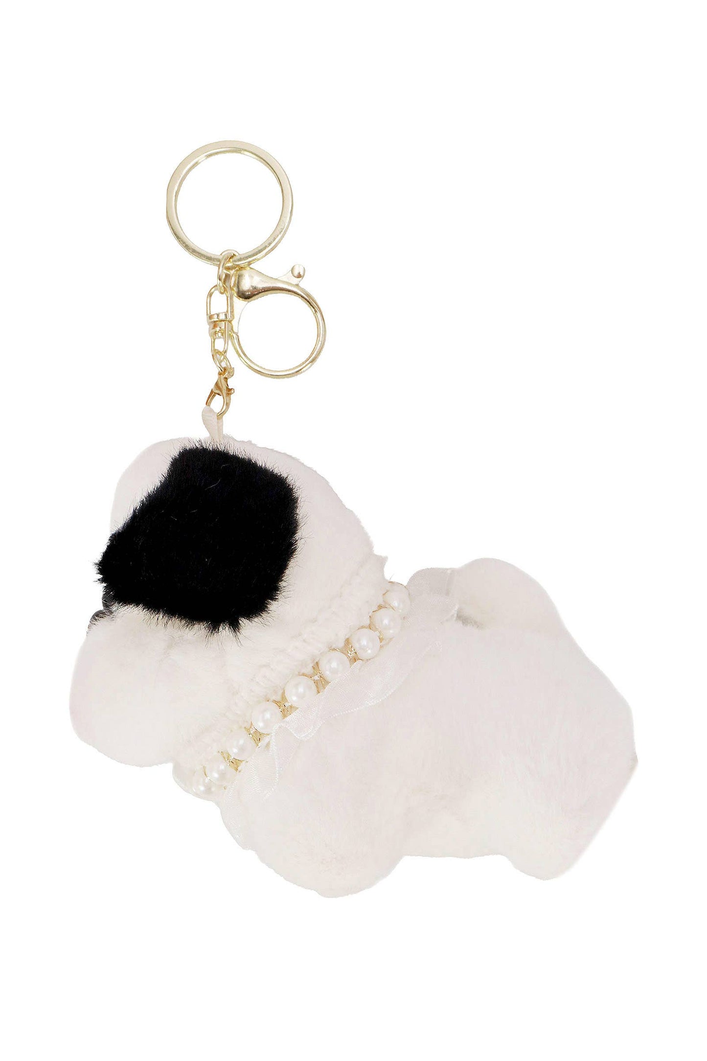 Posh Cute Puppy Dog Fuzzy Stuffed Key Chain