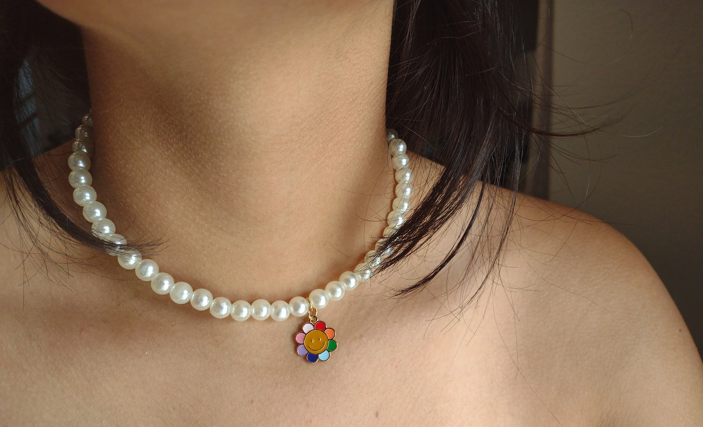 Pearl Smiley Necklace