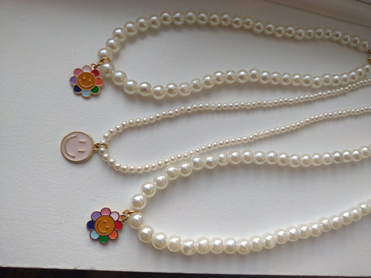 Pearl Smiley Necklace